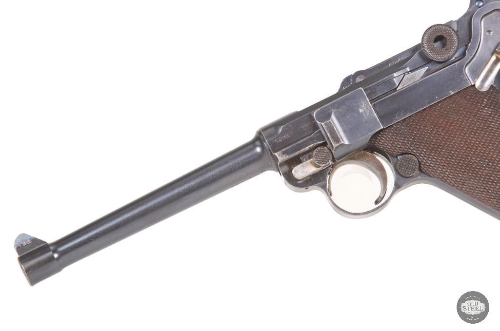 Imperial German DWM Navy Luger 9mm w/ Matching Stock, Holster, Magazine Pouch & Rig - 7