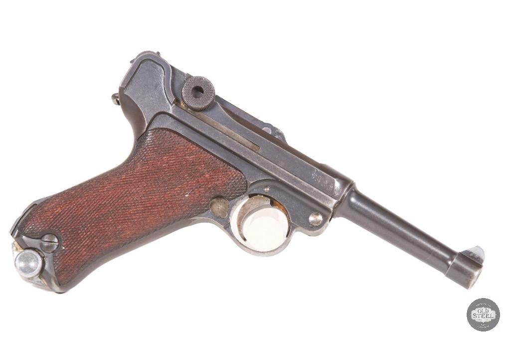 Simson Luger 9mm Weimar Police Pistol w/ Sear Safety, Matching Magazine & 1933 Holster - 2