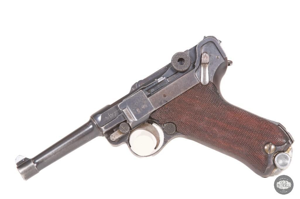 Simson Luger 9mm Weimar Police Pistol w/ Sear Safety, Matching Magazine & 1933 Holster - 3
