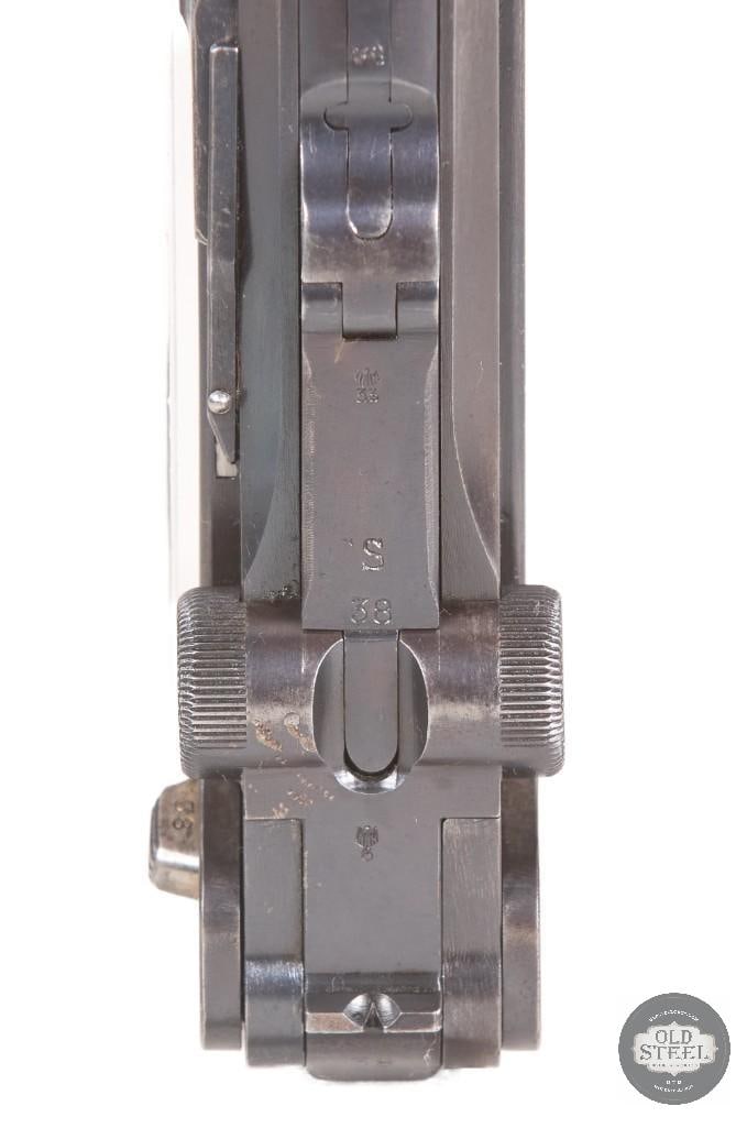 Simson Luger 9mm Weimar Police Pistol w/ Sear Safety, Matching Magazine & 1933 Holster - 4