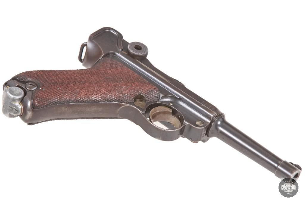 Simson Luger 9mm Weimar Police Pistol w/ Sear Safety, Matching Magazine & 1933 Holster - 8