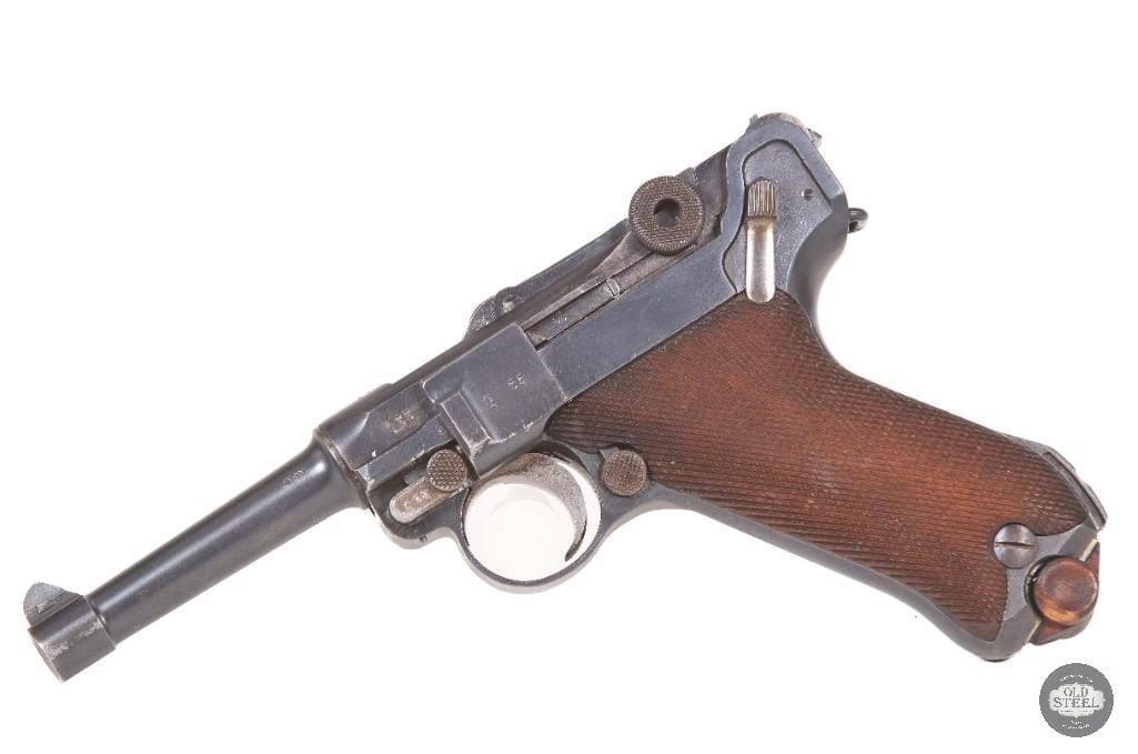 1918 Erfurt Luger 9mm w/ Two Matching Magazines, Holster, Tool & Matching Numbers - 4