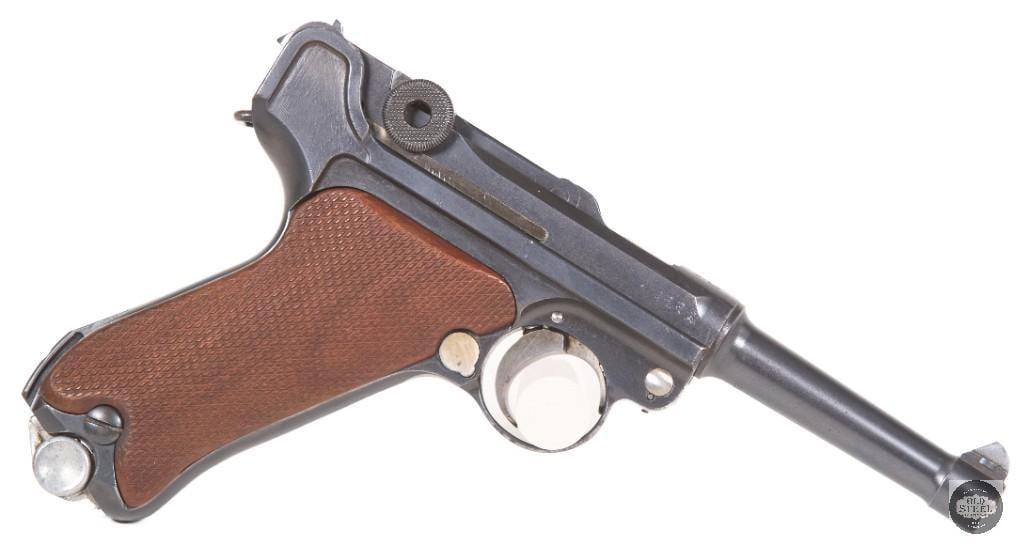 DWM 1916/1920 Police Luger 9mm w/ Matching Tool, Magazine, Serialized Holster - 3