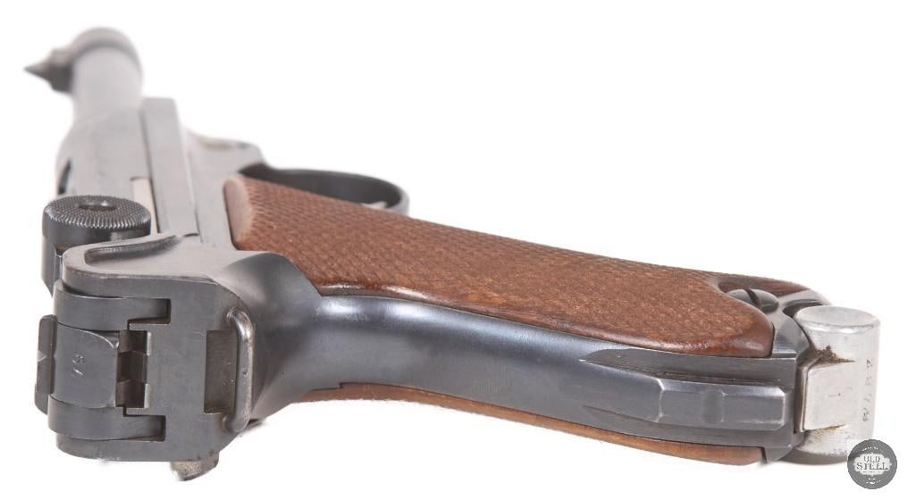 DWM 1916/1920 Police Luger 9mm w/ Matching Tool, Magazine, Serialized Holster - 6