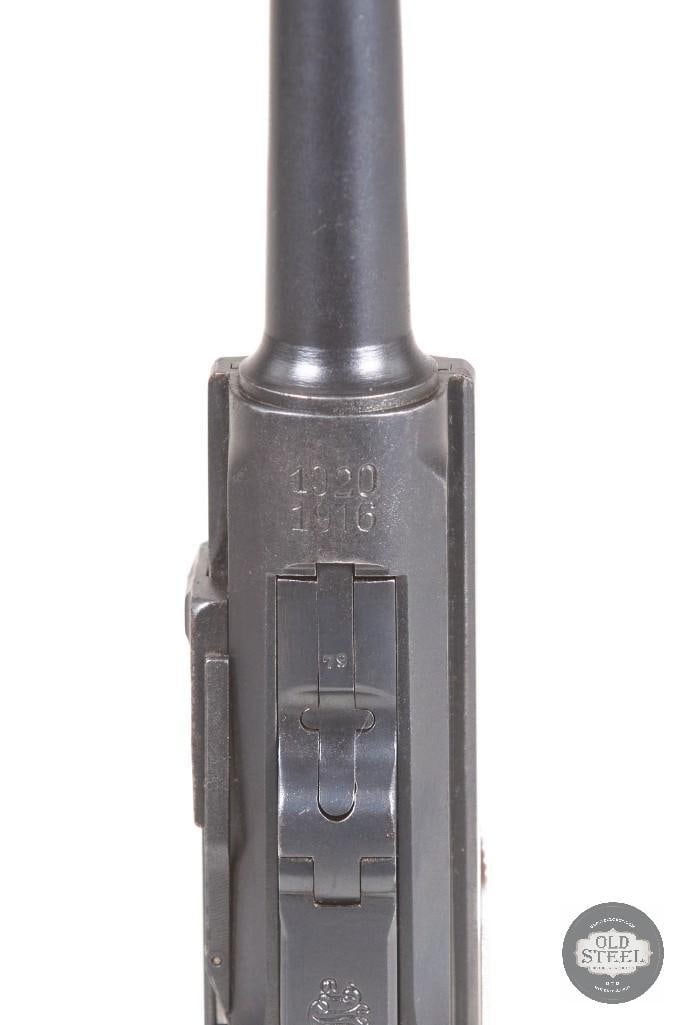 DWM 1916/1920 Police Luger 9mm w/ Matching Tool, Magazine, Serialized Holster - 9