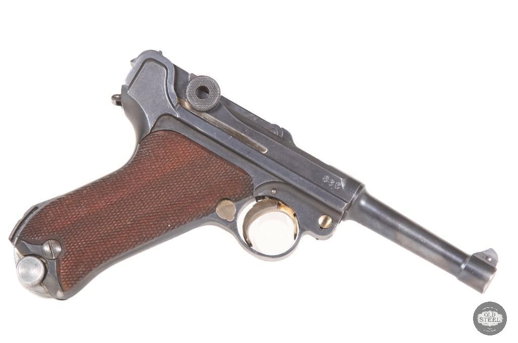 DWM 1920 Police Luger 9mm Unit Marked w/ Capture Papers, Matching Mag, Holster & Tool - 2
