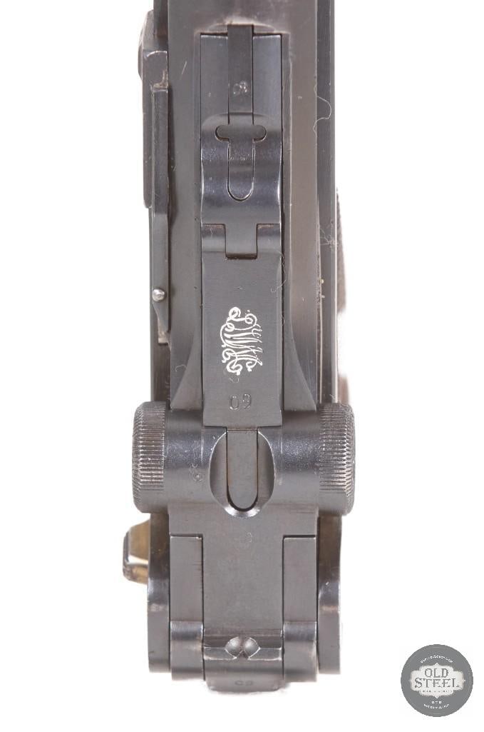 DWM 1920 Police Luger 9mm Unit Marked w/ Capture Papers, Matching Mag, Holster & Tool - 8