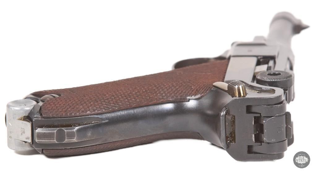 1914 Erfurt Luger 9mm w/ Matching Magazines, Holster, Tool & WWII Bring-Back Papers - 7