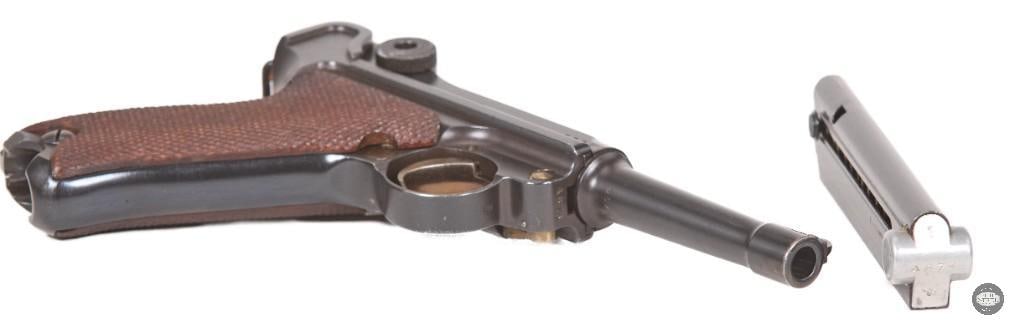 1914 Erfurt Luger 9mm w/ Matching Magazines, Holster, Tool & WWII Bring-Back Papers - 8