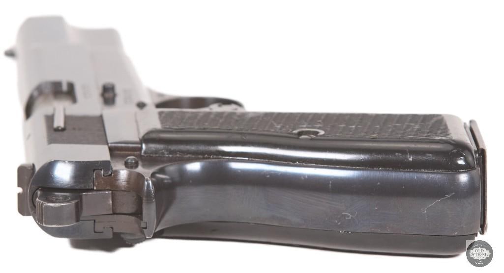 Belgian FN Hi Power 9mm T-Series Matching Numbers, Original Leather Case - 5