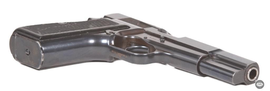 Belgian FN Hi Power 9mm T-Series Matching Numbers, Original Leather Case - 6