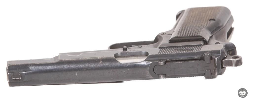 Canadian Inglis Hi Power MK.I* 9mm w/ Chinese Contract Prefix, 1945 Stock Holster & Canvas Rig - 6
