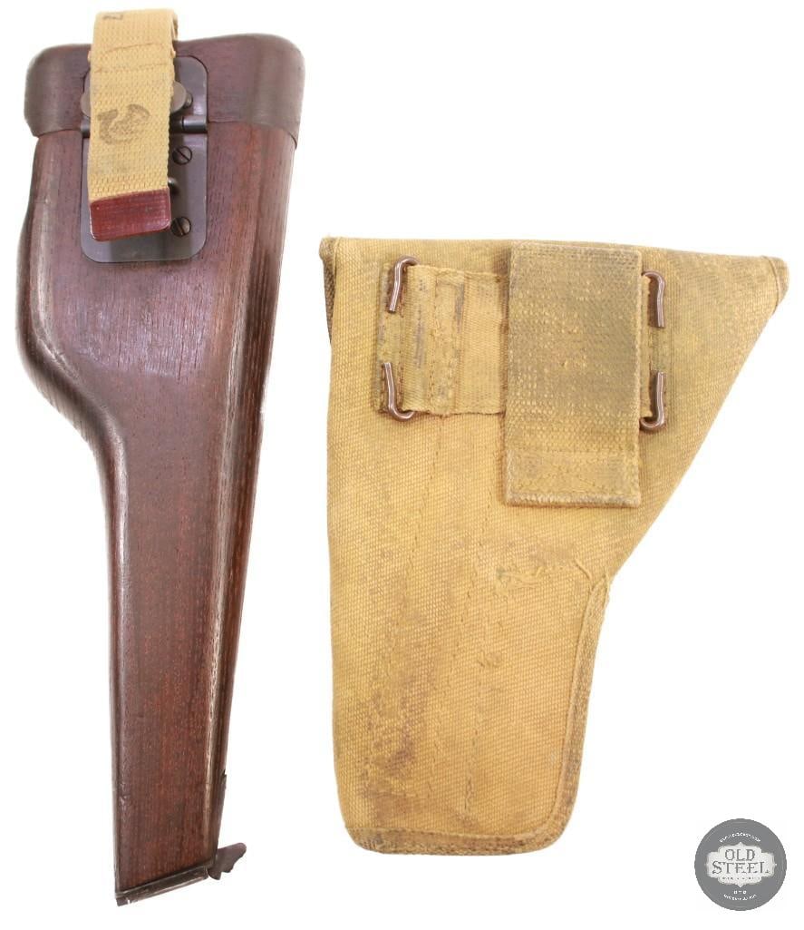 Canadian Inglis Hi Power MK.I* 9mm w/ Chinese Contract Prefix, 1945 Stock Holster & Canvas Rig - 9
