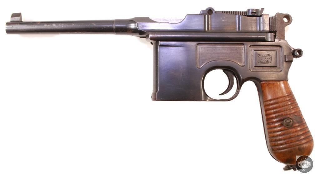 Mauser C96 Broomhandle 7.63 Mauser Commercial Pistol 1930s w/ Excellent Bore - 2