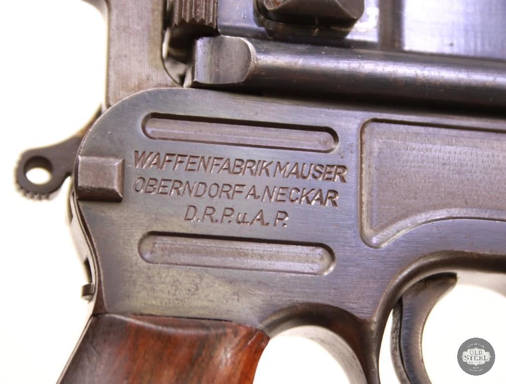 Mauser C96 Broomhandle 7.63 Mauser Commercial Pistol 1930s w/ Excellent Bore - 8