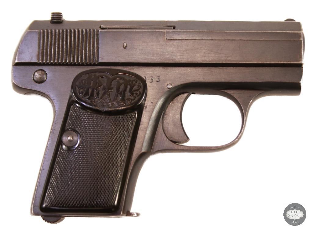 Dreyse Model 1907 .25 ACP Pocket Pistol w/ WWII Bring-Back Papers & Excellent Condition - 2