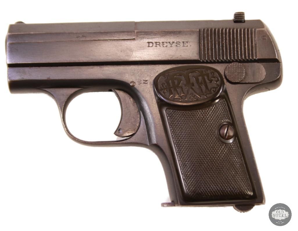 Dreyse Model 1907 .25 ACP Pocket Pistol w/ WWII Bring-Back Papers & Excellent Condition - 3