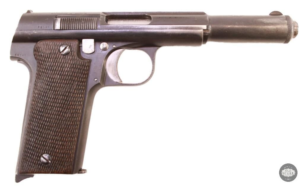 Spanish Astra 400 9mm Largo Pistol MFG 1938-1939 w/ Excellent Bore, Sharp Checkering (1 of 6)