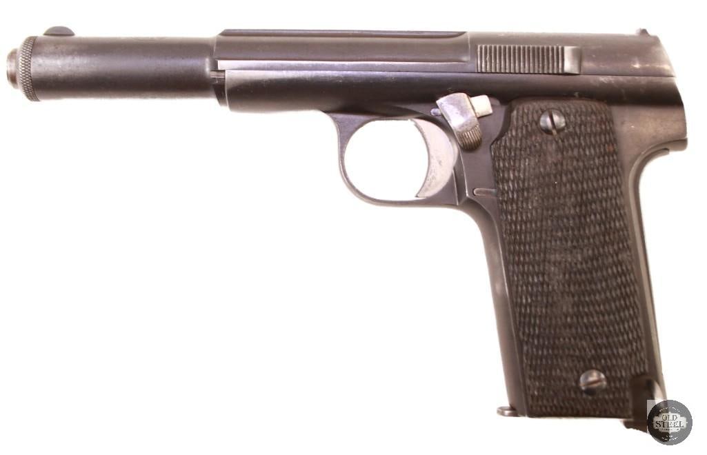 Spanish Astra 400 9mm Largo Pistol MFG 1938-1939 w/ Excellent Bore, Sharp Checkering - 2