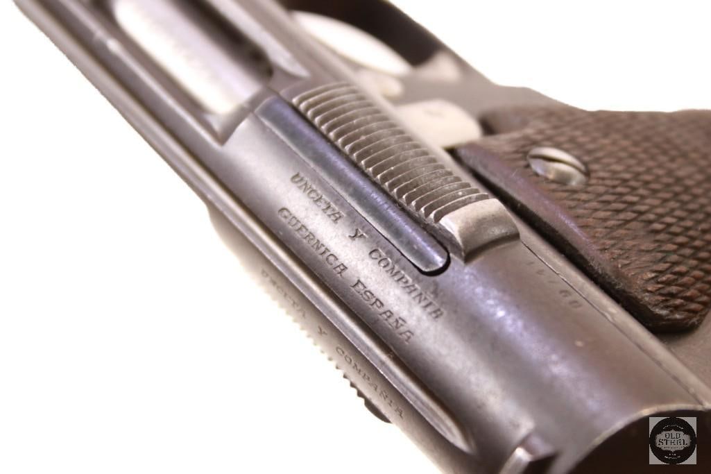 Spanish Astra 400 9mm Largo Pistol MFG 1938-1939 w/ Excellent Bore, Sharp Checkering - 4