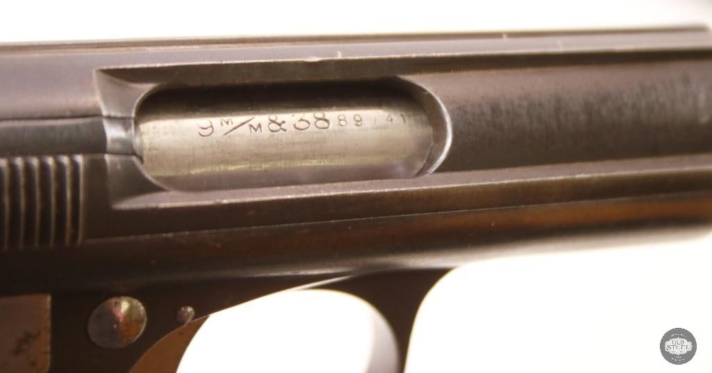 Spanish Astra 400 9mm Largo Pistol MFG 1938-1939 w/ Excellent Bore, Sharp Checkering - 5