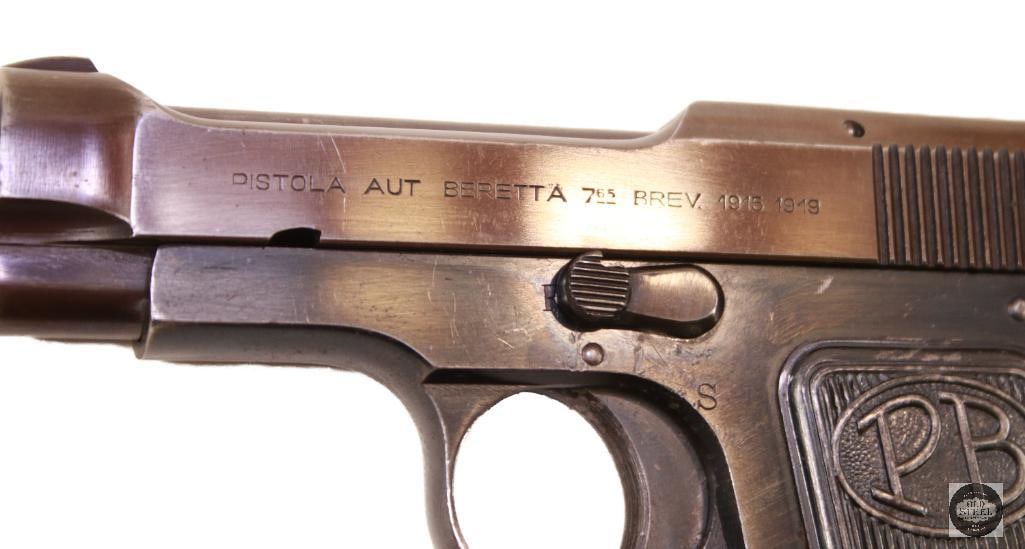 Beretta Model 1915/19 .32 ACP w/ WWII Bring-Back Papers, Matching Slide & Frame - 4