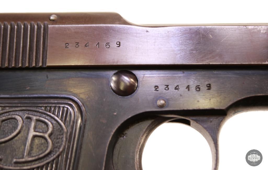 Beretta Model 1915/19 .32 ACP w/ WWII Bring-Back Papers, Matching Slide & Frame - 6