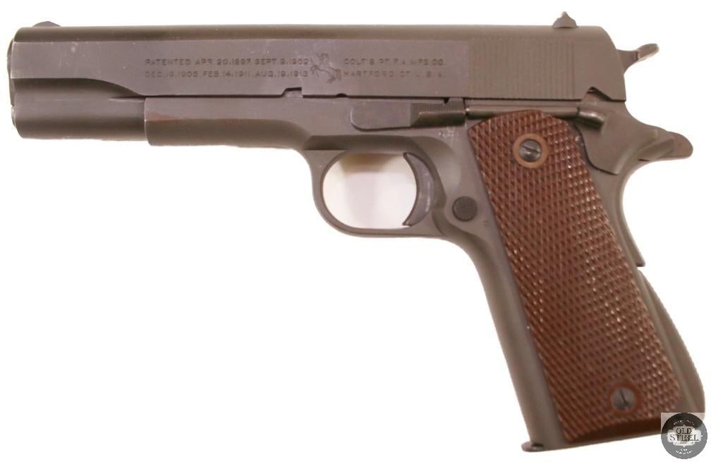Colt M1911A1 .45 ACP 1943 GHD Inspected WWII Pistol w/ Excellent Bore & Condition - 2