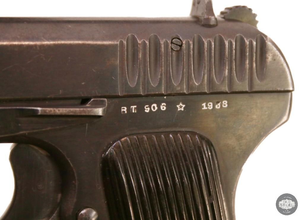 1938 Tula TT-33 Tokarev 7.62x25 Military Bring-Back, No Import Marks, Original Configuration - 4