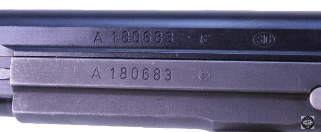 Swiss SIG P49 9mm Luger Matching Numbers w/ 2 Magazines, Excellent Condition & Bore - 9