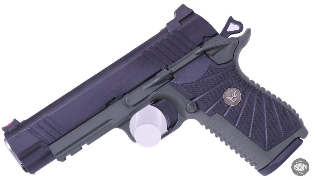 Wilson Combat Experior Double Stack 9mm 1911 w/ Green Cerakote, Fiber Optic Sight & Fluted Barrel - 2