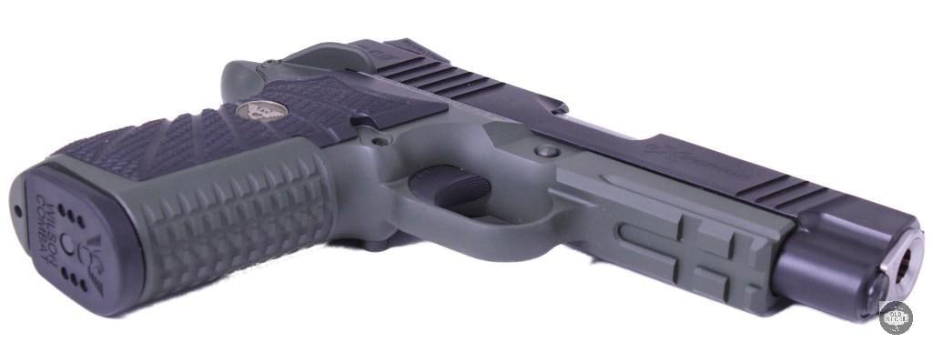 Wilson Combat Experior Double Stack 9mm 1911 w/ Green Cerakote, Fiber Optic Sight & Fluted Barrel - 5