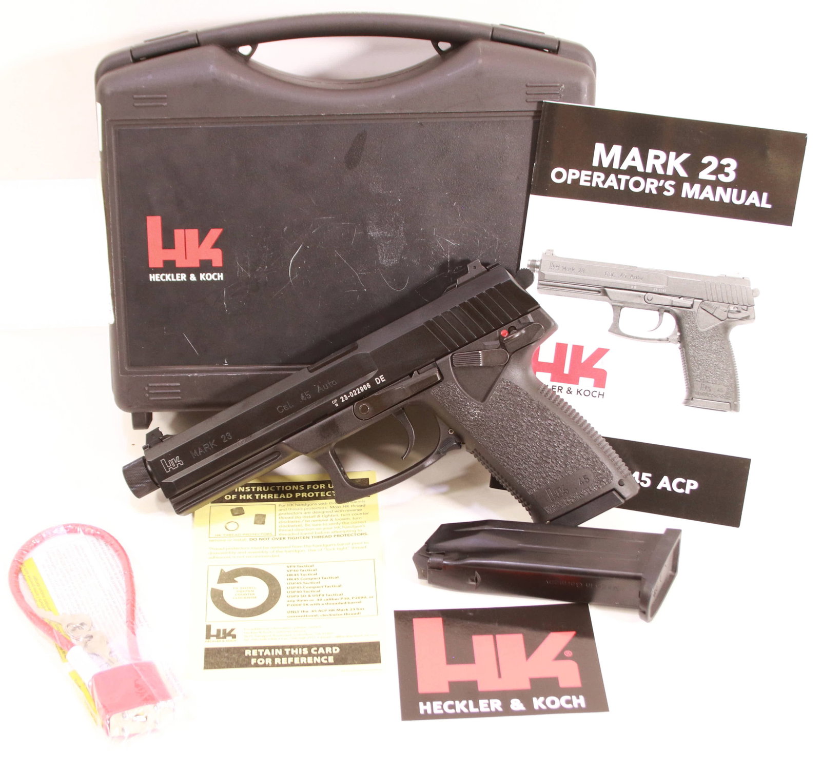 H&K Mark 23 .45 ACP Match Grade Semi-Automatic Pistol W/ Box: The H&K Mark 23 chambered in .45 ACP is one of the most respected and thoroughly engineered combat pistols ever produced, renowned for combining exceptional reliability with true match-grade accuracy.