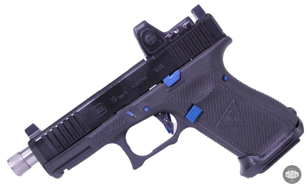 Glock 19 Gen 5 Custom w/ RMR, Wilson Barrel, Zev Magwell & Wilson Combat Stippling - 3