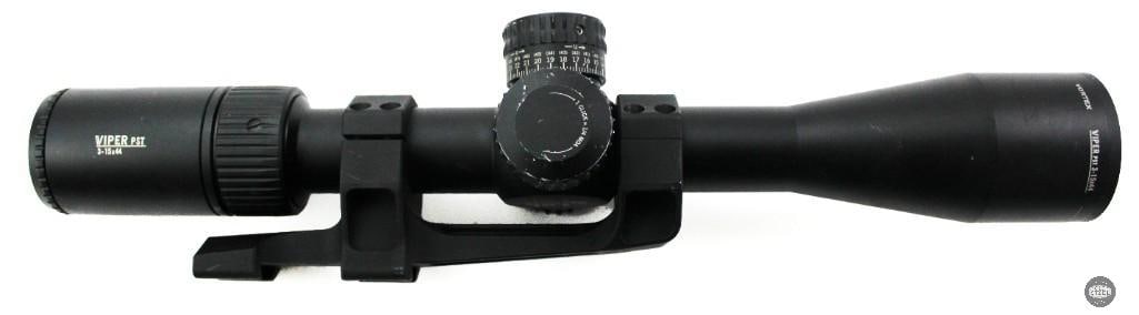 Vortex Viper PST 3-15x MOA EBR-4 Reticle Scope w/ Mount, Sunshade & Box AS-IS - 2
