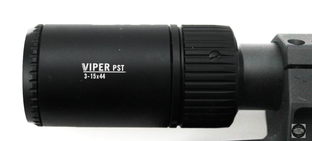 Vortex Viper PST 3-15x MOA EBR-4 Reticle Scope w/ Mount, Sunshade & Box AS-IS - 3