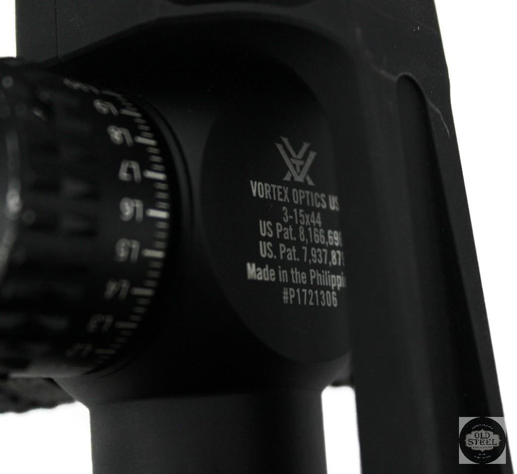 Vortex Viper PST 3-15x MOA EBR-4 Reticle Scope w/ Mount, Sunshade & Box AS-IS - 4