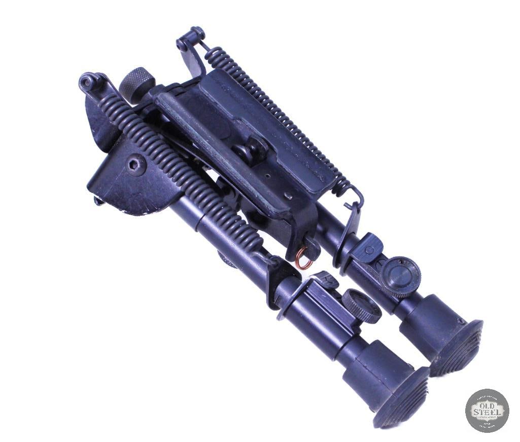 Harris S-BR 6-9" Bipod w/ Sling Stud Attachment & Cant Feature: Harris S-BRM 6-9" bipod featuring a sling stud attachment and cant adjustment. The bipod functions properly and provides a stable shooting platform with adjustable height for a variety of shooting