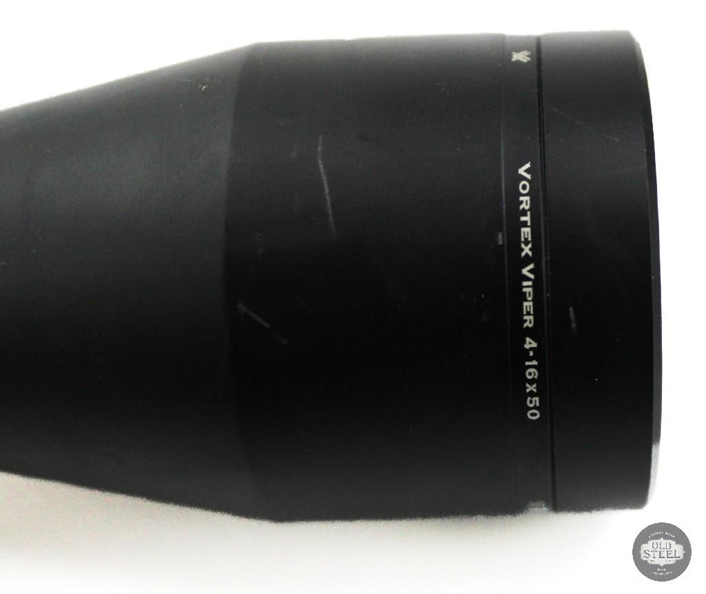 Vortex Viper 4-16x MOA Dead-Hold BDC Reticle Scope w/ Leupold Cantilever Mount, Sunshade & Box - 3