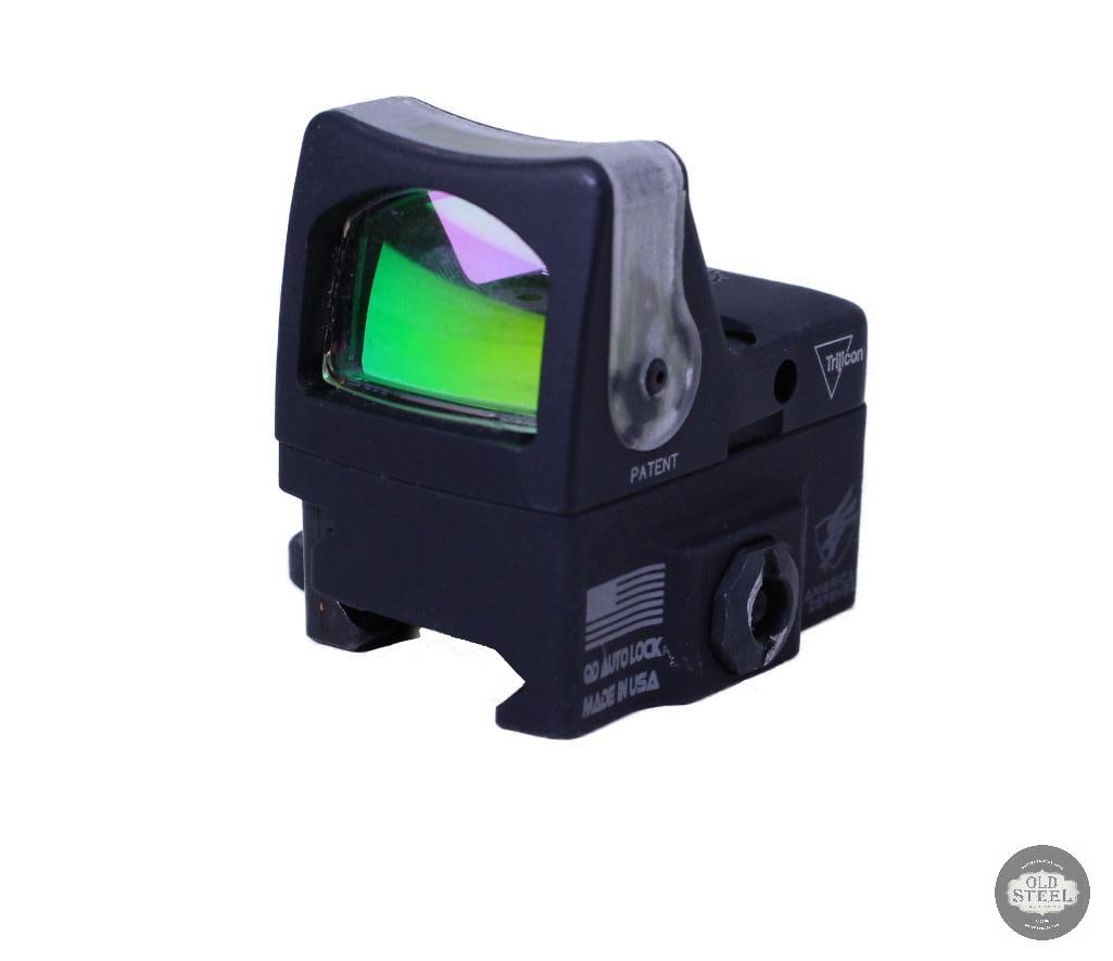 Trijicon RMR Fiber Optic Amber Dot Sight w/ ADM Riser Picatinny Mount (1 of 2)