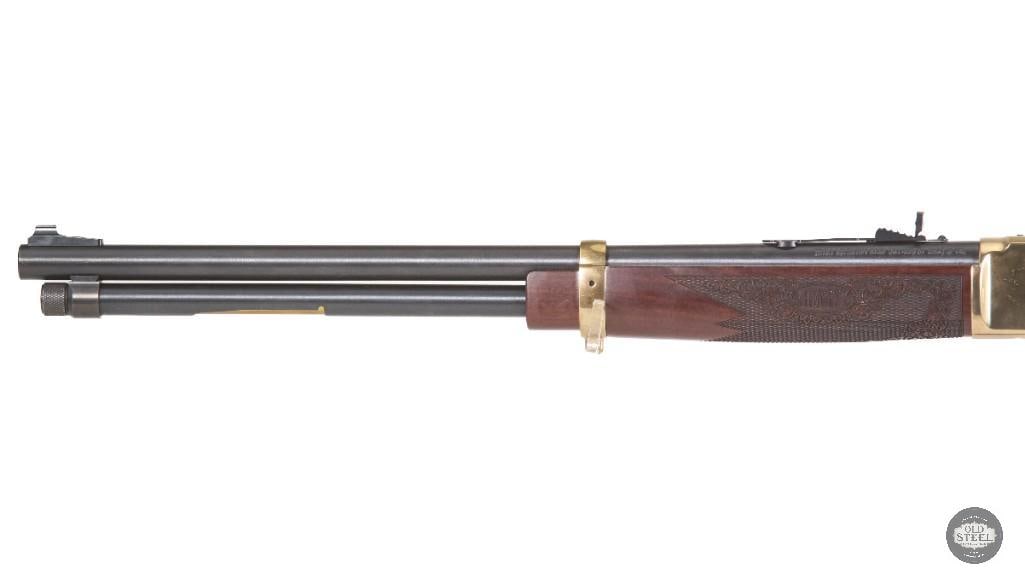 Henry H024-3855 .38-55 Win Lever Action 20" w/ Engraved Wood & Polished Brass Receiver - 5