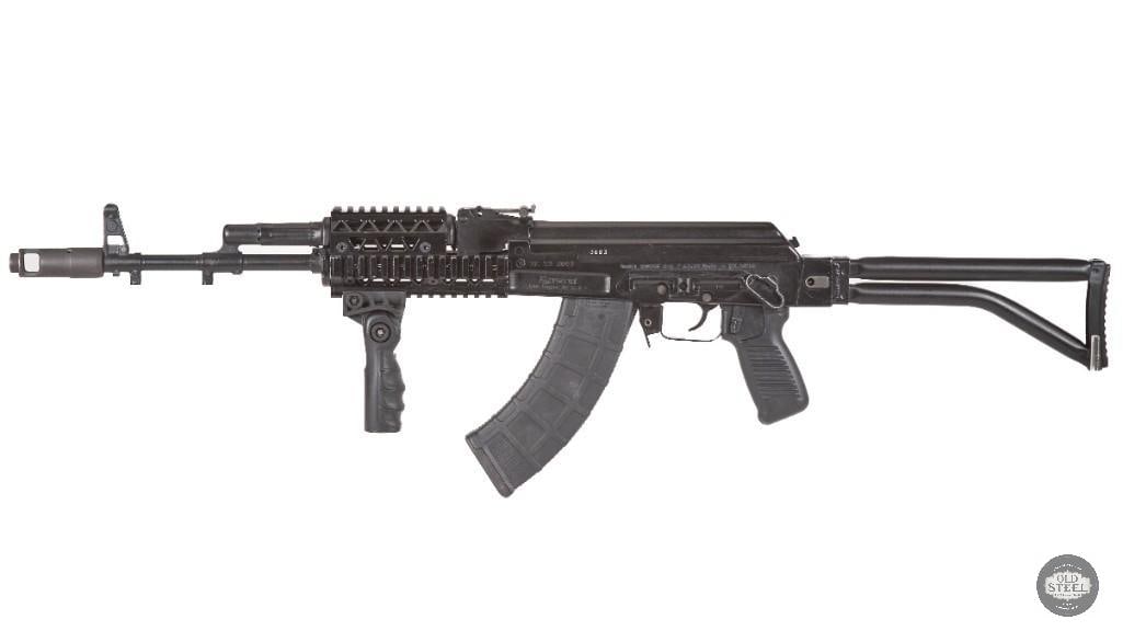 Arsenal SAM7SF 7.62x39 Bulgarian Milled AK Side Folder w/ PR-01 Quad Rail - 5