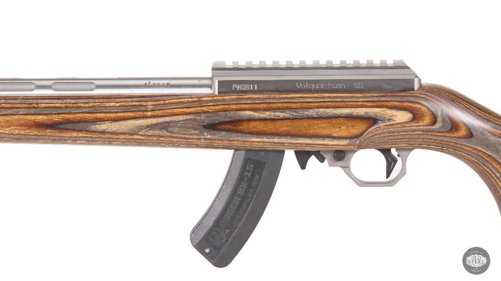 Volquartsen Custom SS 10/22 .22 LR 18.5" Fluted Barrel w/ Laminate Stock & Threaded Muzzle - 9