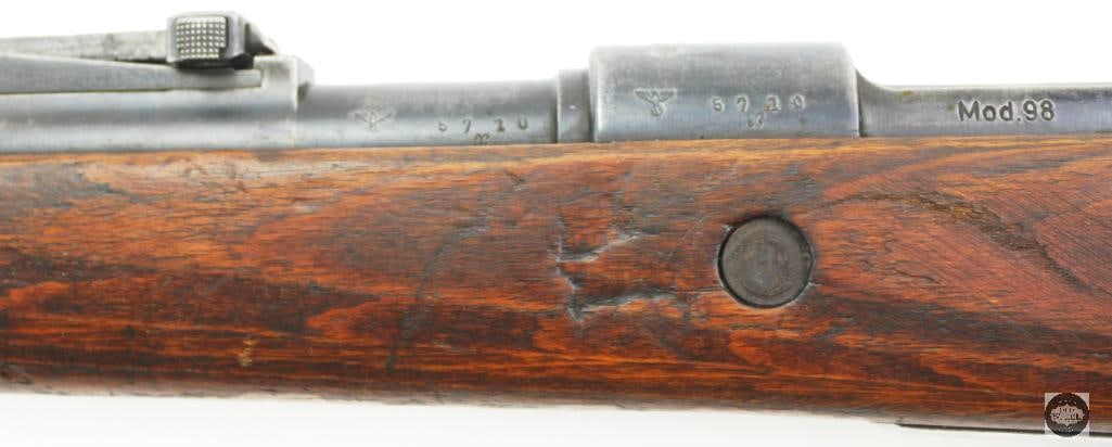 S/42 K98K Mauser 1937 8mm Military Rifle w/ Muzzle Cover - 16