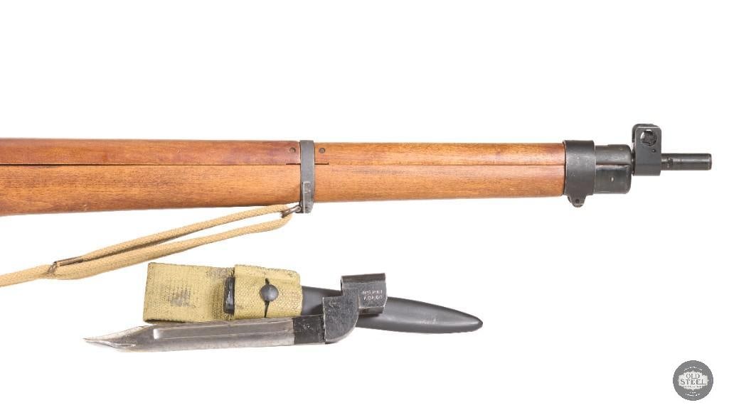 1942 Long Branch Lee-Enfield No.4 Mk1* Rifle w/ No.9 Mk1 Bayonet & Canvas Sling - 5