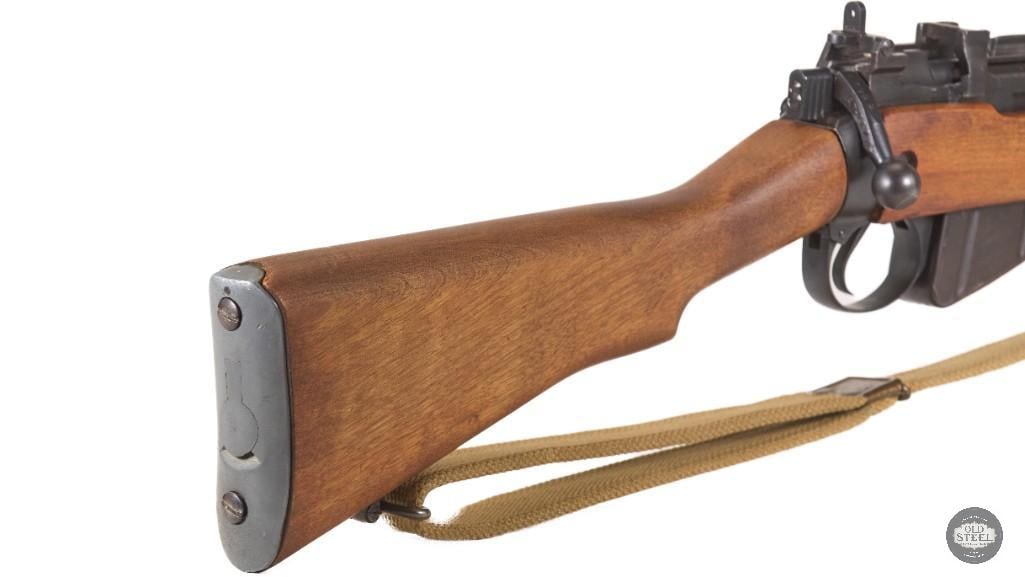 1942 Long Branch Lee-Enfield No.4 Mk1* Rifle w/ No.9 Mk1 Bayonet & Canvas Sling - 7