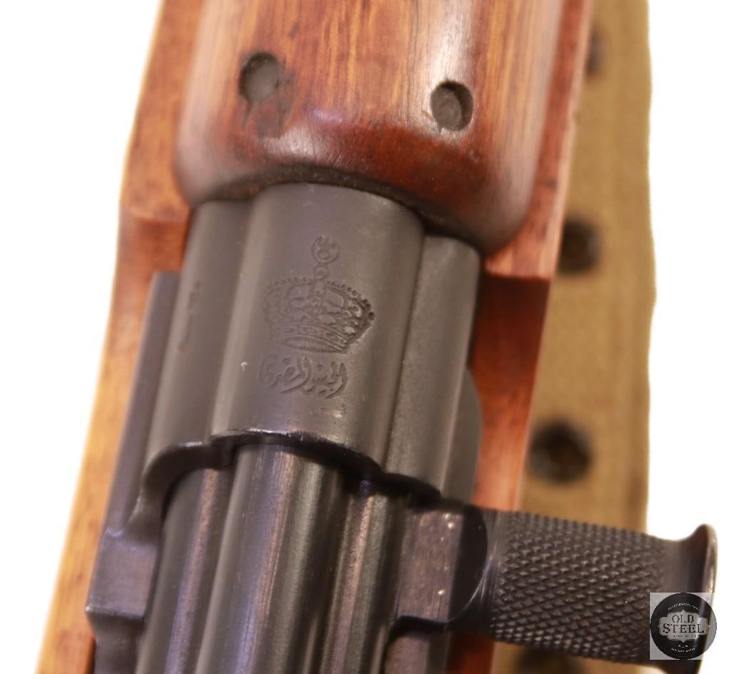 Egyptian Contract FN-49 Rifle 8mm Mauser w/ Farsi Markings & Canvas Sling - 2