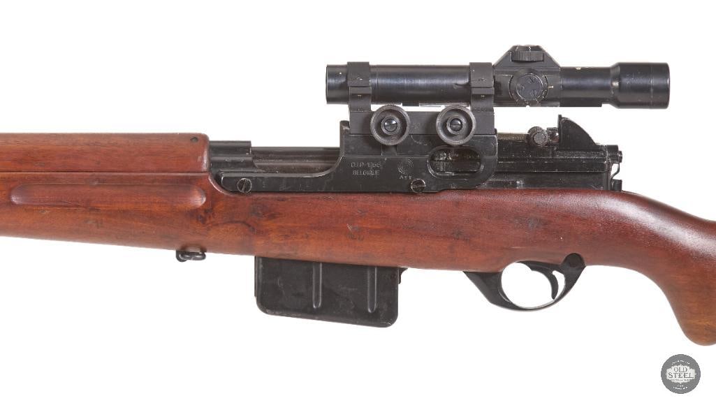 Egyptian Contract FN-49 Sniper Rifle 8mm Mauser w/ Matching Scope - 9