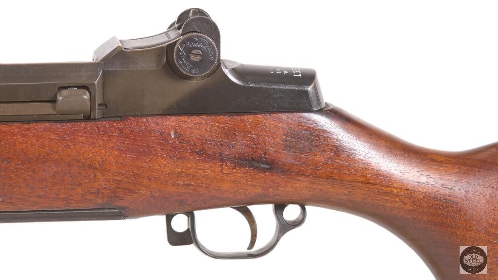 WWII Winchester M1 Garand Rifle 1943 Production w/ WRA GHD Cartouche, Lockbar Sights & Sling - 14