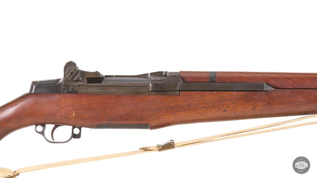 WWII Winchester M1 Garand Rifle 1943 Production w/ WRA GHD Cartouche, Lockbar Sights & Sling - 3